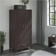 Pemberly Row Large Armoire Cabinet in Storm Gray - Engineered Wood