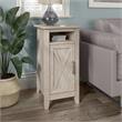 Pemberly Row End Table with Door in Washed Gray - Engineered Wood