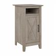 Pemberly Row End Table with Door in Washed Gray - Engineered Wood