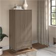 Pemberly Row Large Armoire Cabinet in Ash Gray - Engineered Wood