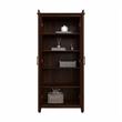 Pemberly Row Kitchen Pantry Cabinet in Cherry - Engineered Wood