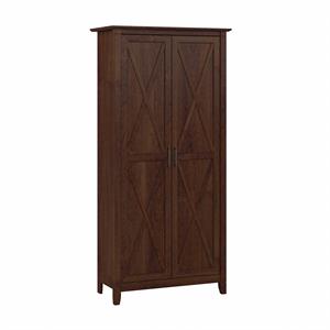 Pemberly Row Kitchen Pantry Cabinet in Cherry - Engineered Wood
