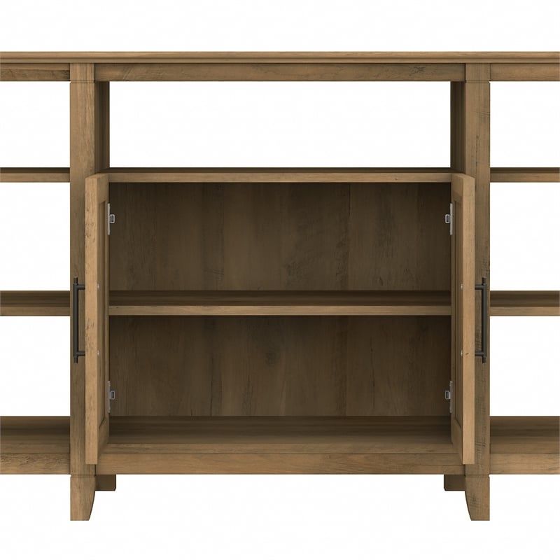 Pemberly Row Modern Wood Tall TV Stand for TVs up to 65