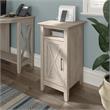 Pemberly Row Small Storage Cabinet with Door in Washed Gray - Engineered Wood