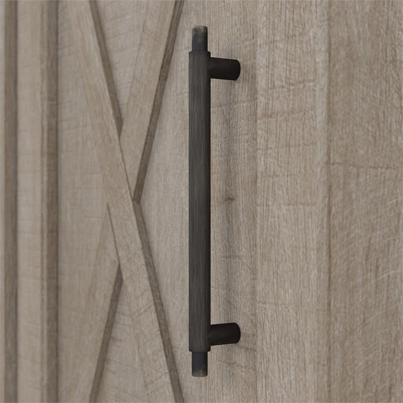 Pemberly Row Small Storage Cabinet with Door in Washed Gray - Engineered Wood