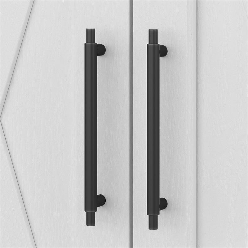 Pemberly Row Bathroom Wall Cabinet with Doors in White Ash - Engineered Wood