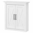 Pemberly Row Bathroom Wall Cabinet with Doors in White Ash - Engineered Wood
