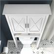 Pemberly Row Over The Toilet Storage Cabinet in White Ash - Engineered Wood