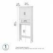 Pemberly Row Over The Toilet Storage Cabinet in White Ash - Engineered Wood