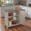 Pemberly Row Modern / Contemporary Wood Kitchen Cart in Off White