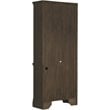 Pemberly Row Modern Bookcase with Cabinet in Burnished Oak Finish