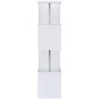 Pemberly Row 4 Shelf Contemporary Wooden Geometric Snaking Bookcase in White