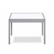 Pemberly Row 3-Piece Wood Dry Erase Kids Table & Chair Set in Gray