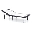 Pemberly Row Metal Black Finish Single Motor Queen Adjustable Bed