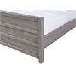 Pemberly Row Carmel Solid Wood Queen Bed in Antique Gray Finish