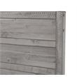 Pemberly Row Carmel Solid Wood Queen Bed in Antique Gray Finish