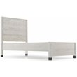 Pemberly Row Solid Wood Twin Platform Bed in Shabby White Finish