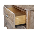 Pemberly Row Solid Wood 5-Drawer Bedroom Chest in Barnwood Finish