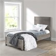 Pemberly Row Solid Wood Twin Platform Bed in Driftwood Gray Finish