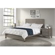 Pemberly Row Solid Wood Queen Platform Bed in Driftwood Gray