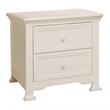 Pemberly Row Traditional Wood Nightstand with 2 Drawers in Espresso Finish