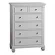 Pemberly Row 6-Drawer Traditional Wood Chest in Pure White Finish