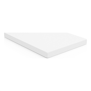 Pemberly Row 6&quot Fabric Memory Foam Certified CertiPur Queen Mattress in White