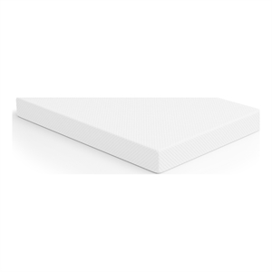 Pemberly Row 8&quot Fabric Memory Foam Certified CertiPur Queen Mattress in White