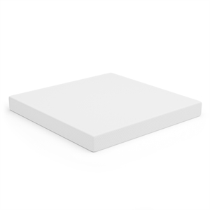 Pemberly Row 8&quot Fabric Memory Foam Certified CertiPur King Mattress in White