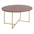 Pemberly Row Modern / Contemporary Coffee Table in Burnt Sienna