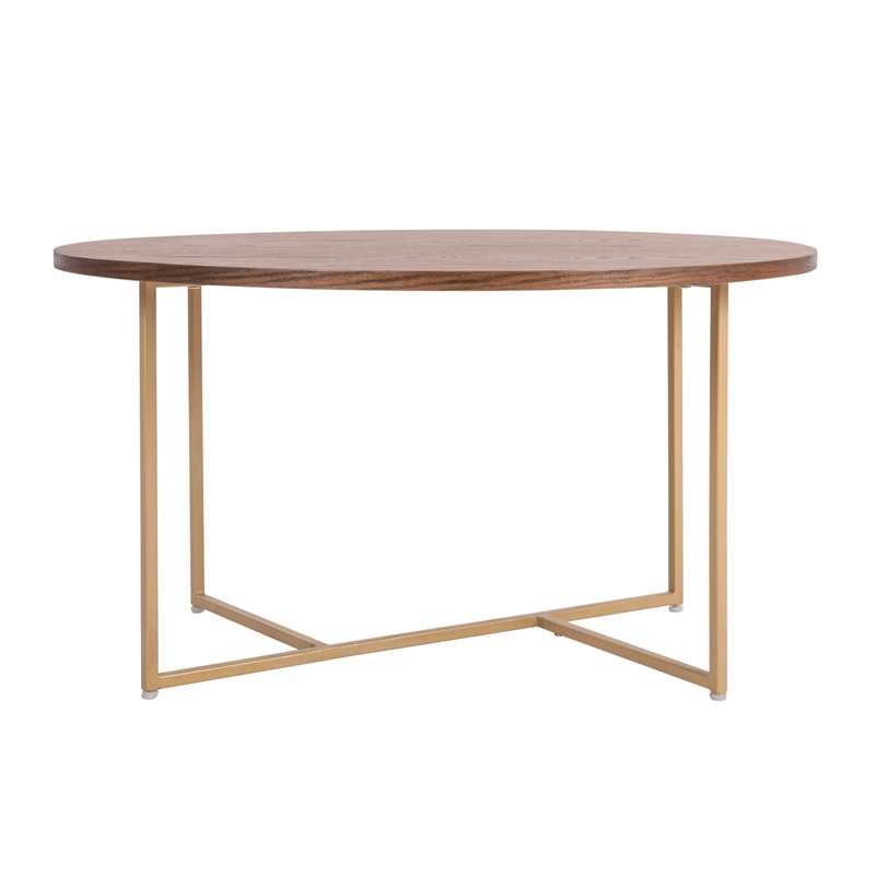Pemberly Row Modern / Contemporary Coffee Table in Burnt Sienna