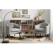 Pemberly Row Modern / Contemporary Coffee Table in Burnt Sienna