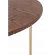Pemberly Row Modern / Contemporary Coffee Table in Burnt Sienna