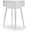 Pemberly Row Modern / Contemporary 1 Drawer End Table in French White