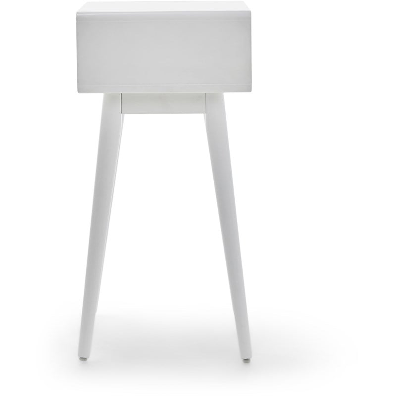 Pemberly Row Modern / Contemporary 1 Drawer End Table in French White