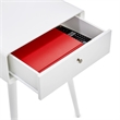 Pemberly Row Modern / Contemporary 1 Drawer End Table in French White