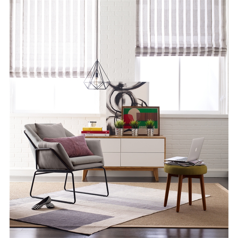 Pemberly Row Modern / Contemporary Accent Chair in French Gray