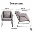 Pemberly Row Modern / Contemporary Accent Chair in French Gray