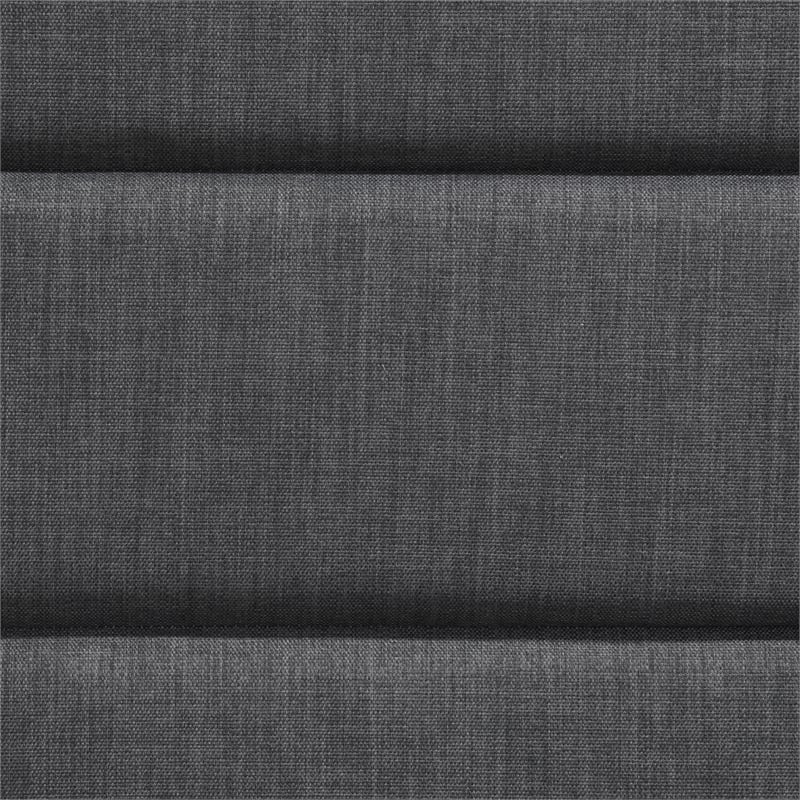 Pemberly Row Modern / Contemporary Queen Upholstered Headboard in Charcoal Gray