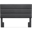 Pemberly Row Modern / Contemporary Queen Upholstered Headboard in Charcoal Gray