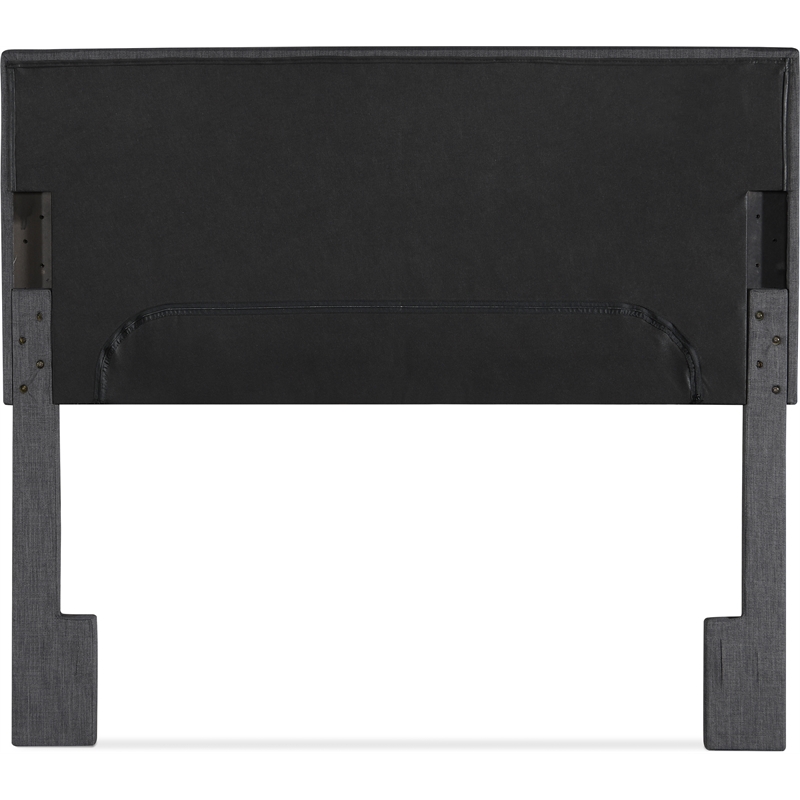 Pemberly Row Modern / Contemporary Queen Upholstered Headboard in Charcoal Gray