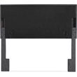 Pemberly Row Modern / Contemporary Queen Upholstered Headboard in Charcoal Gray