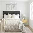 Pemberly Row Modern / Contemporary Queen Upholstered Headboard in Charcoal Gray