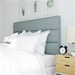 Pemberly Row Modern / Contemporary Queen Upholstered Headboard in Light Blue