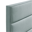 Pemberly Row Modern / Contemporary Queen Upholstered Headboard in Light Blue