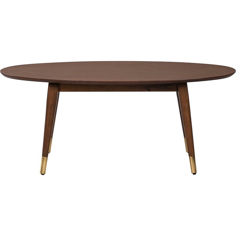 Pemberly Row Modern / Contemporary Clemintine Coffee Table Walnut