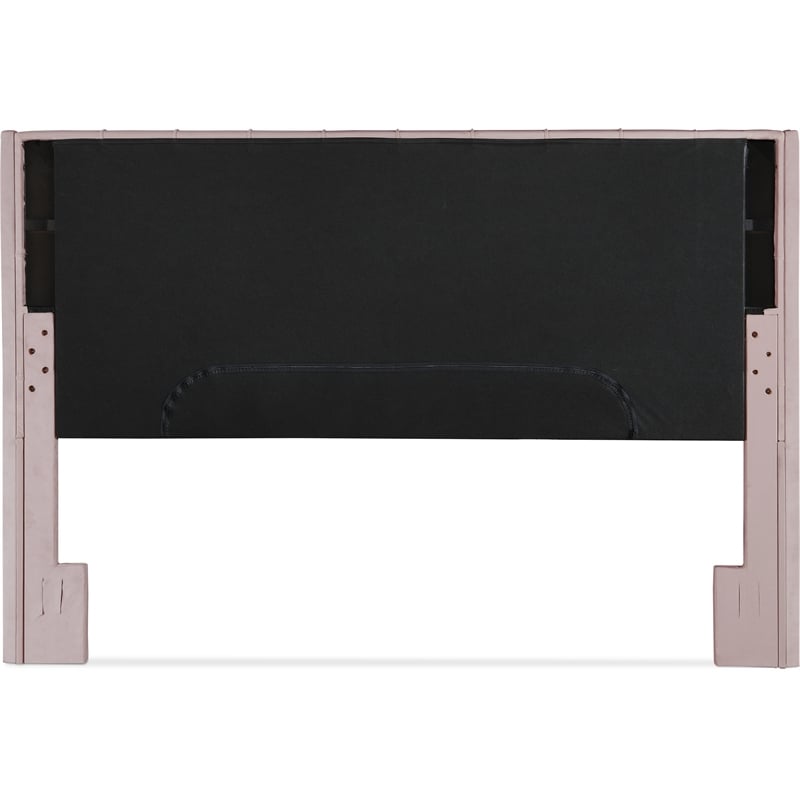 Pemberly Row Lillian August Harlow Upholstered Headboard King Size Dusty Mauve