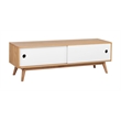 Pemberly Row Modern / Contemporary Abacus Storage Console Modern Oak