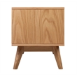 Pemberly Row Modern / Contemporary Abacus Storage Console Modern Oak