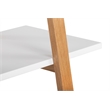 Pemberly Row Modern / Contemporary Abacus Ladder Bookshelf Modern Oak and White